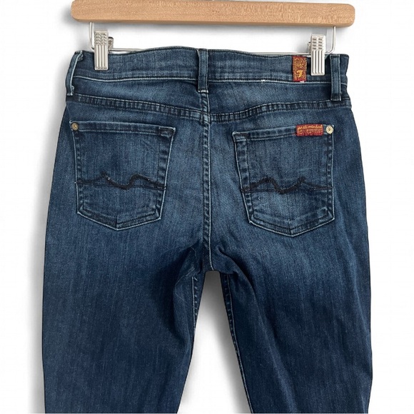 7 For All Mankind Dark Blue Skinny Jeans - Picture 4 of 4